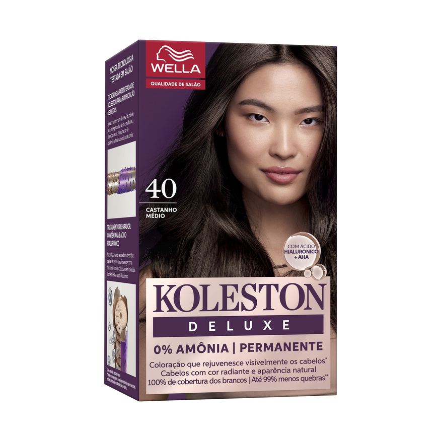 Koleston Tinta Para Cabelo Deluxe Castanho Médio 4.0