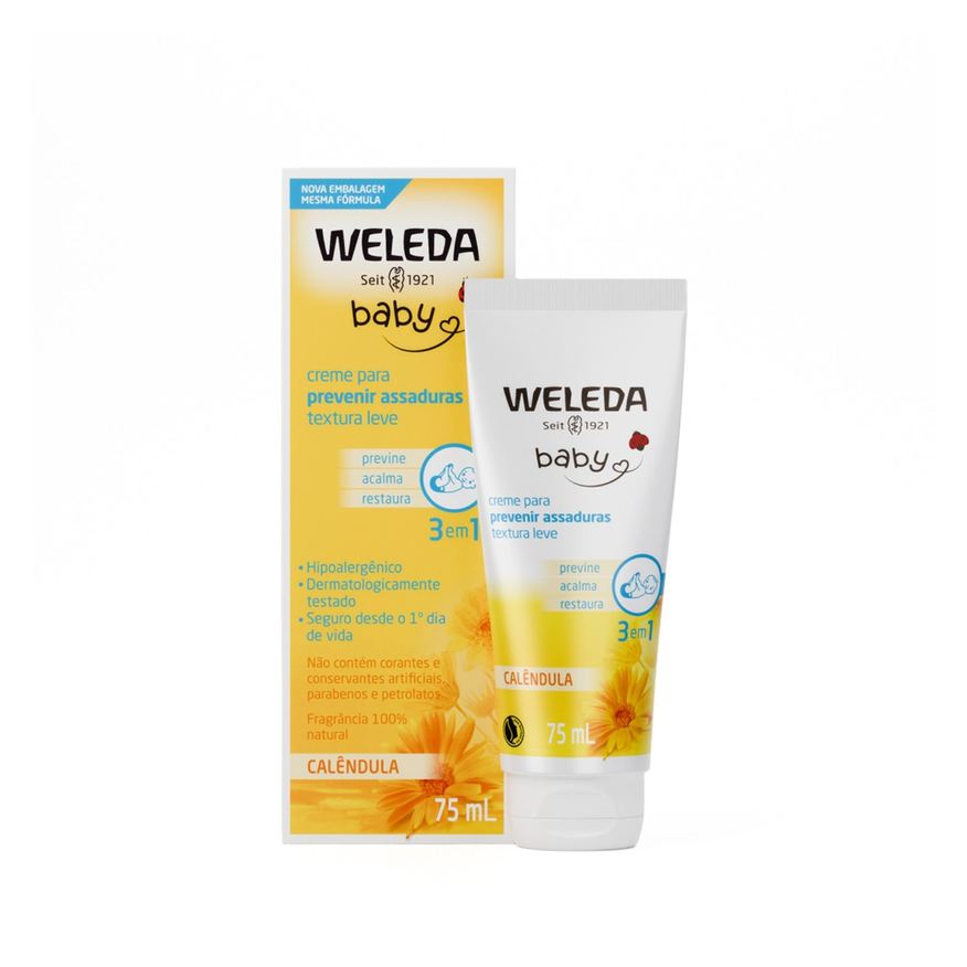 Weleda Creme Para Previnir Assadura Babycreme De Calêndula 75ml