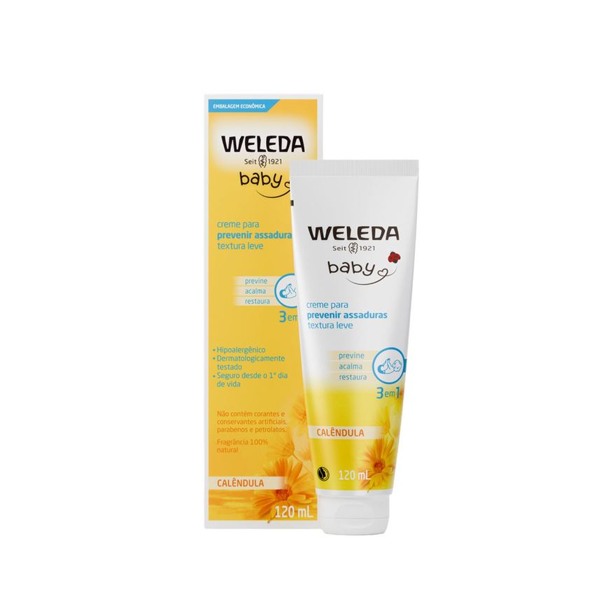 Weleda Creme Para Previnir Assadura Calendula Baby Creme 120ml