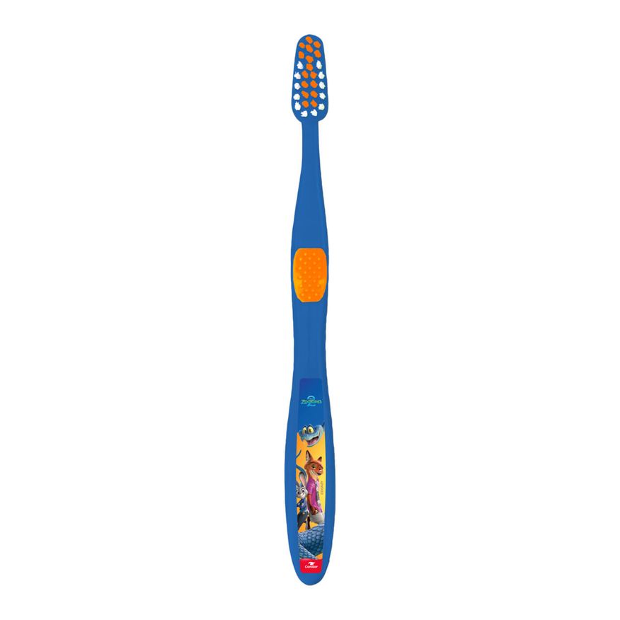 Condor Escova Dental Infantil Zootopia Macia 2 Júnior Cabeça 2 Unidades