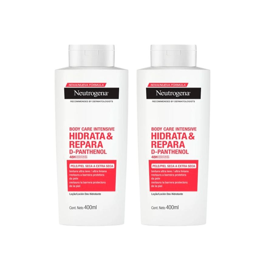 Neutrogena Kit Loção Corporal Body Care Intensive Hidrata & Repara 400ml 2 Unidades