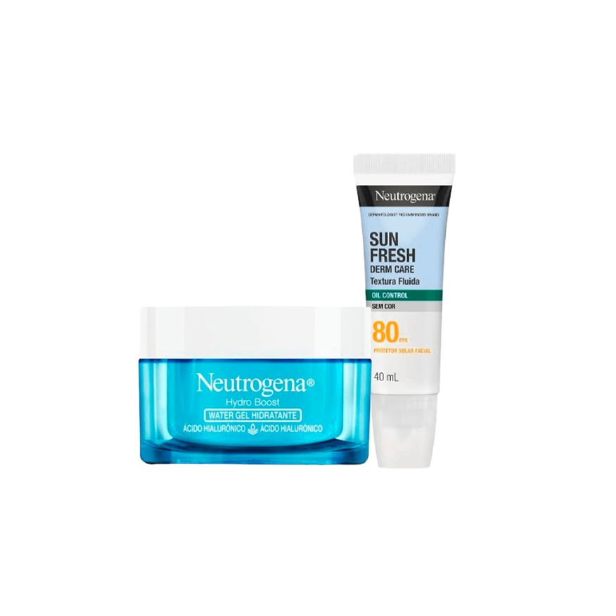 Neutrogena Kit Hidratante Facial 50g + Protetor Solar Facial Toque Seco Sun Fresh Fps80 40ml