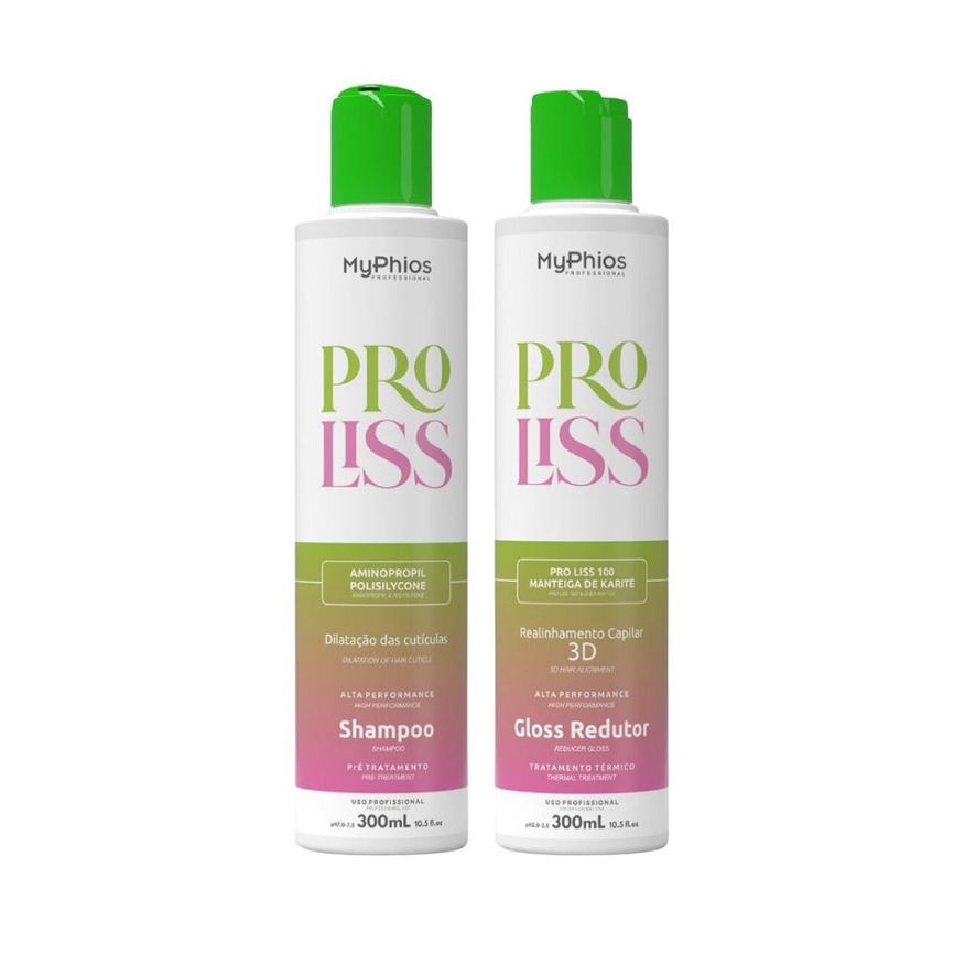 MyPhios Professional MyPhios - ProLiss Shampoo e Gloss Redutor - Realinhamento Capilar - 300ml
