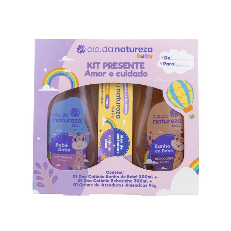 Cia da Natureza - Kit Presente Baby Amor e Cuidado - Kit Infantil