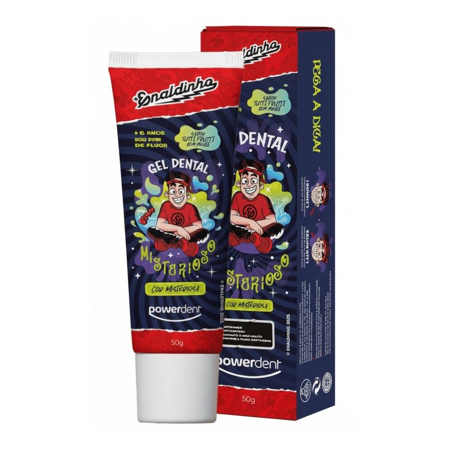 Powerdent Gel Dental Infantil Misterioso Enaldinho 50g