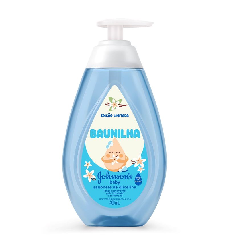 Johnsons Baby Sabonete Líquido De Glicerina Baunilha 400ml