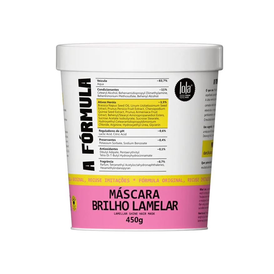 Lola From Rio - A Fórmula - Máscara Capilar - 450g