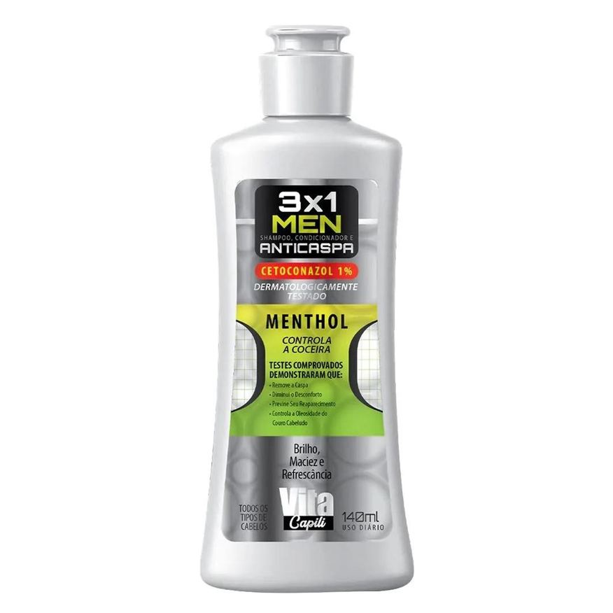 Muriel - Anticaspa Menthol 3 em 1 - Shampoo - 140ml