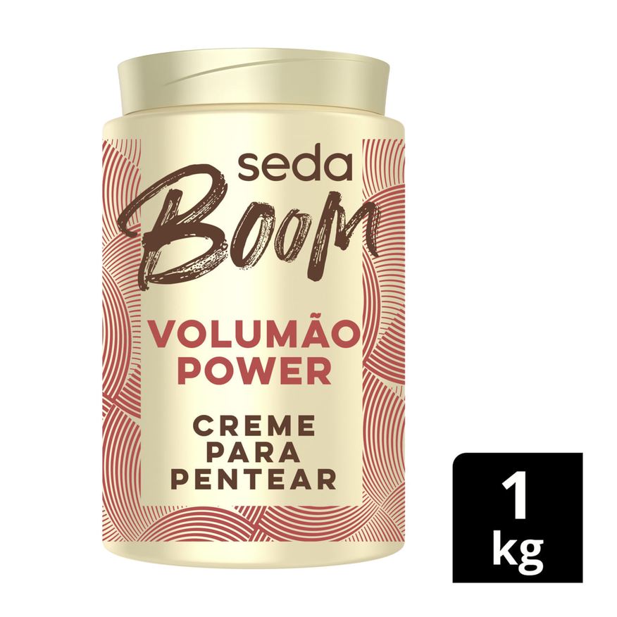 Seda Creme Para Pentear Boom Volumão Power Pote 1kg