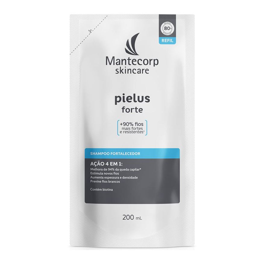 Mantecorp Shampoo Fortalecedor Skincare Pielus Forte Sachê 200ml