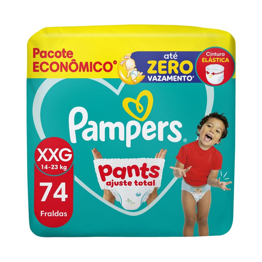 Pampers Fralda Pants Ajuste Total Xxg 74 Unidades