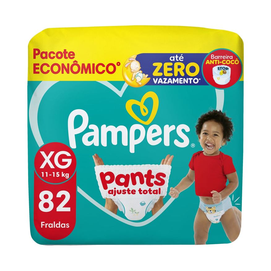 Pampers Fralda Pants Ajuste Total Xg 82 Unidades