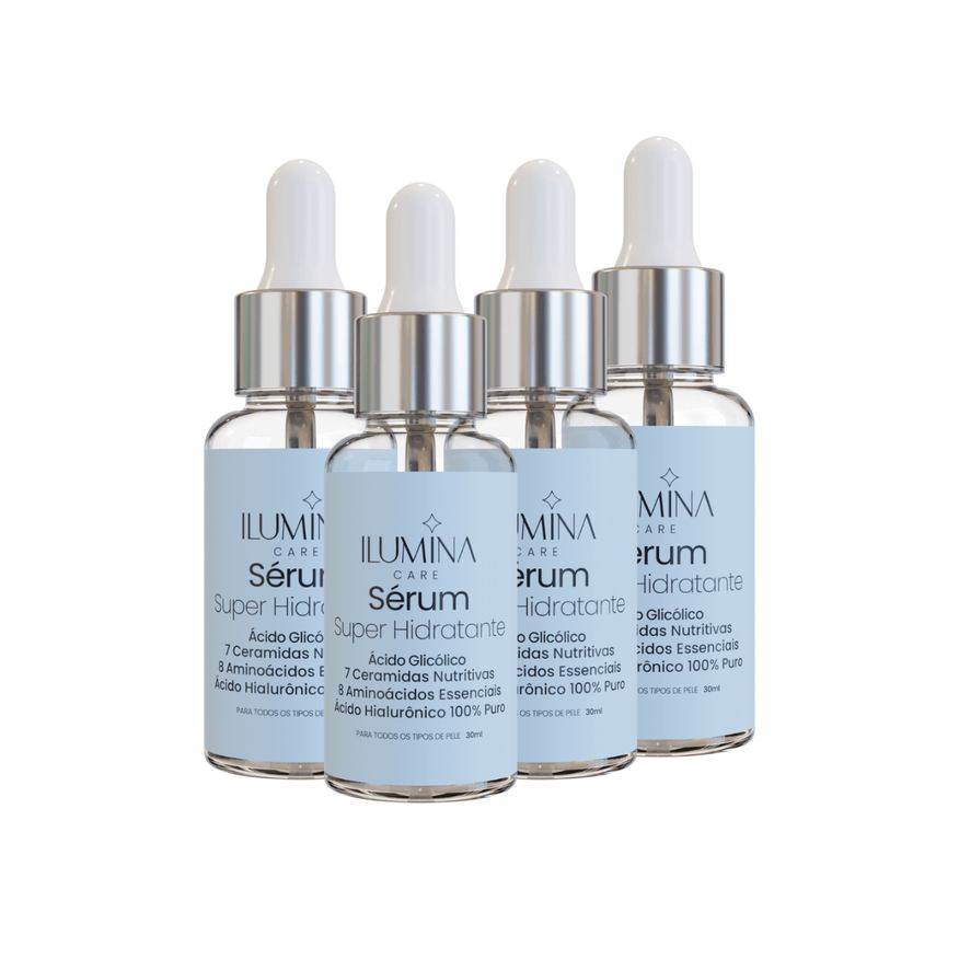 Ilumina Care Kit 4 Sérum Hidratante Com Ceramidas