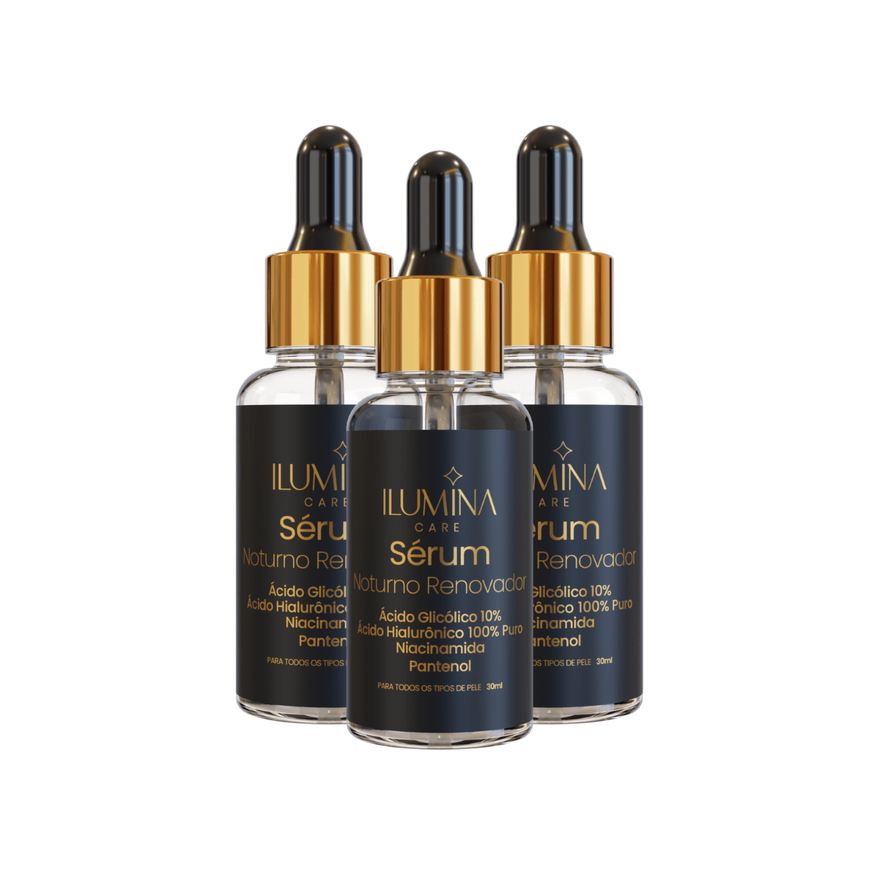 Ilumina Care Kit 3 Sérum Noturno Ácido Glicólico