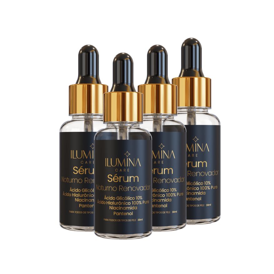 Ilumina Care Kit 4 Sérum Noturno Ácido Glicólico