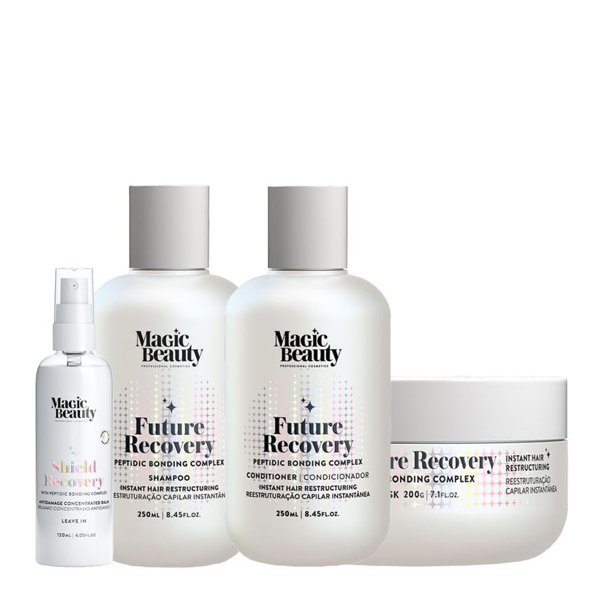 Magic Beauty Kit Future Recovery - Shampoo 250ml + Condicionador 250ml + Máscara 200g +Leave-In Shield 120ml