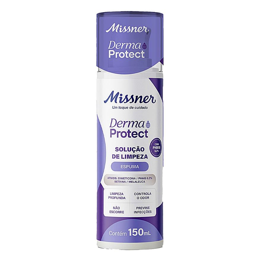 Missner Derma Protect Solução de Limpeza Espuma com PHMB 150ml