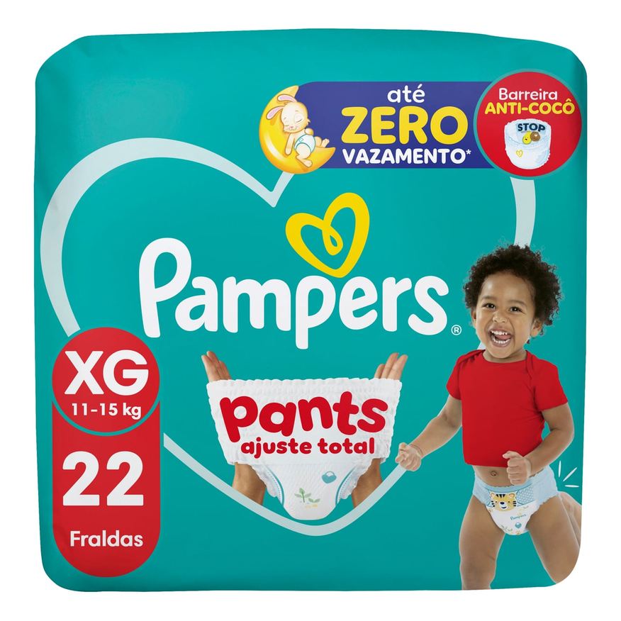 Pampers Fralda Pants Ajuste Total Xg 22 Unidades