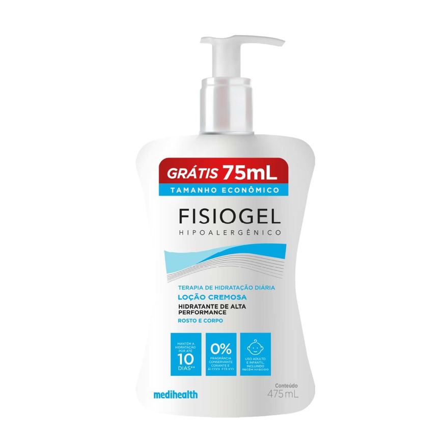 Fisiogel Loção Hidratante Terapia De Hidratação Diária 475ml