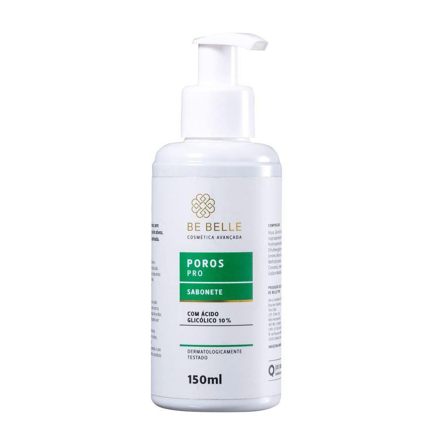 Be Belle Cosmética Avançada Sabonete Ácido Glicólico Poros Be Belle 10% 150ml