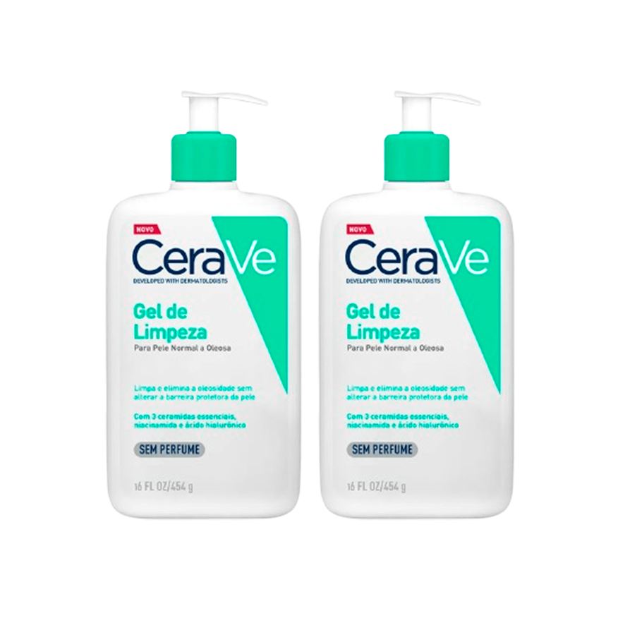CeraVe Kit Gel de Limpeza 454g 2 Unidades