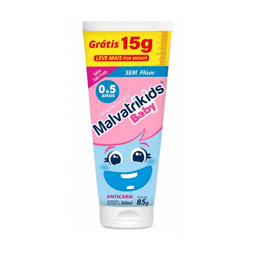 Malvatrikids Gel Dental Baby Tutti Frutti 85g
