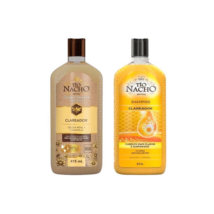 Tio Nacho Kit Tío Nacho Shampoo Clareador Antiqueda 415ml + Condicionador Clareador Antiqueda 415ml