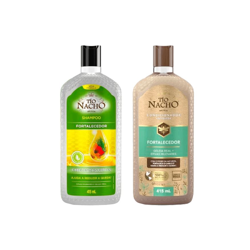 Tio Nacho Kit Tío Nacho Shampoo Fortalecedor Antiqueda 415ml + Condicionador Fortalecedor Antiqueda 415ml