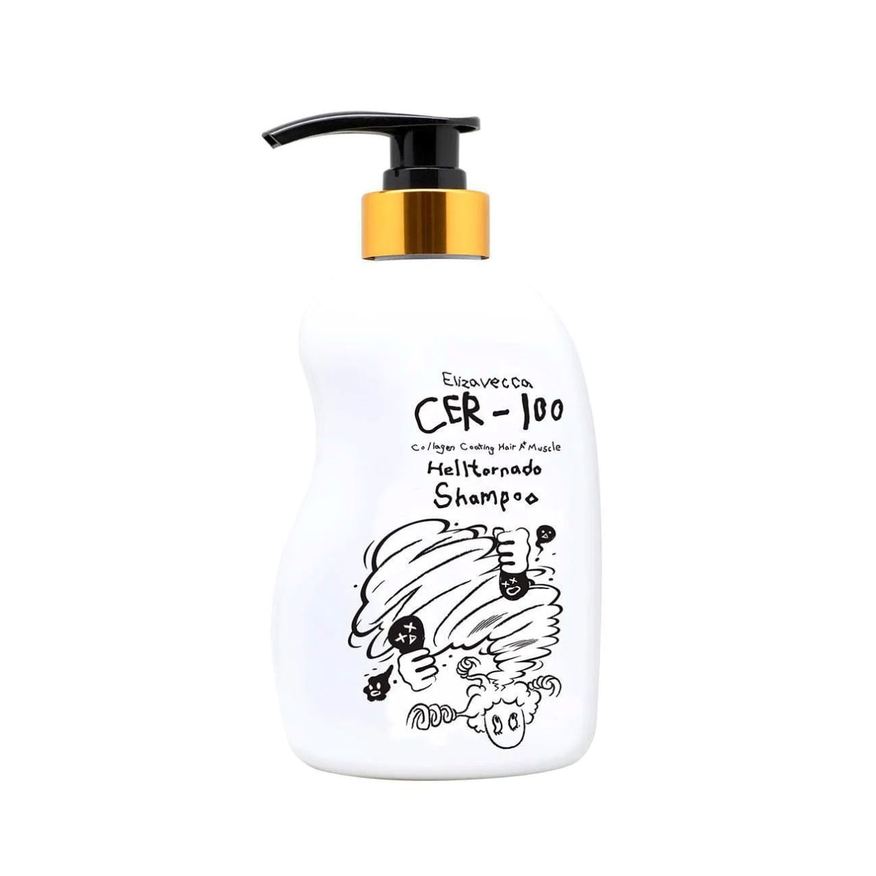 Elizavecca Shampoo Cer-100 Collagen Hair A+ Muscle Tornado 500ml