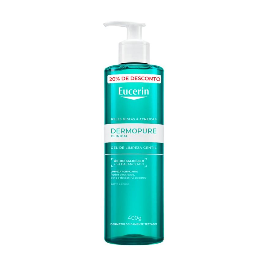 Eucerin Gel De Limpeza Facial Dermopure Gentil 400g