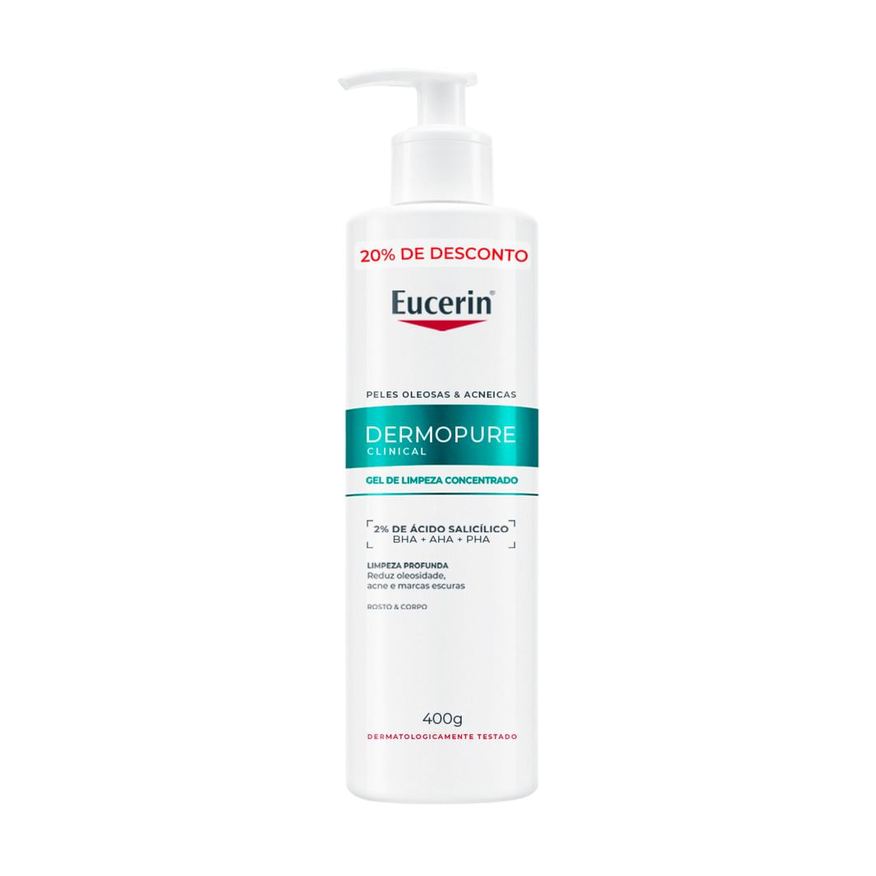 Eucerin Gel De Limpeza Facial Dermopure Clinical Concentrado 400ml