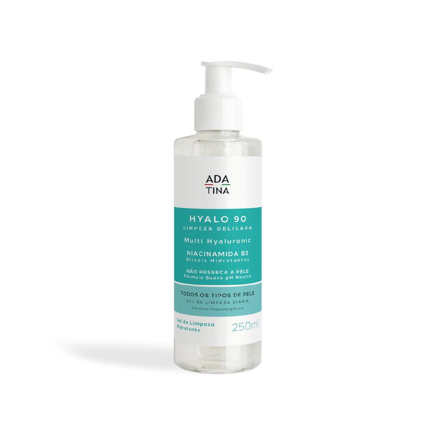 Ada Tina Italy Gel de Limpeza Hidratante Extrassuave Hyalo 90 Niacinamida 250ml