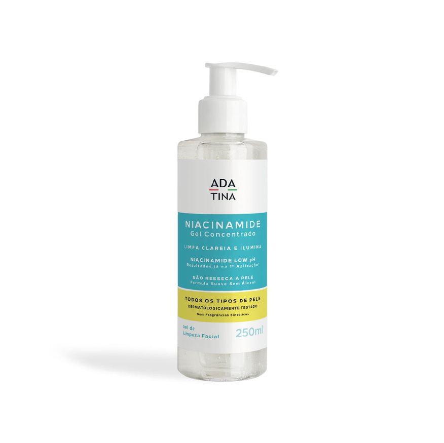 Ada Tina Italy Gel de Limpeza Facial Clareador Ada Tina Niacinamide 250ml