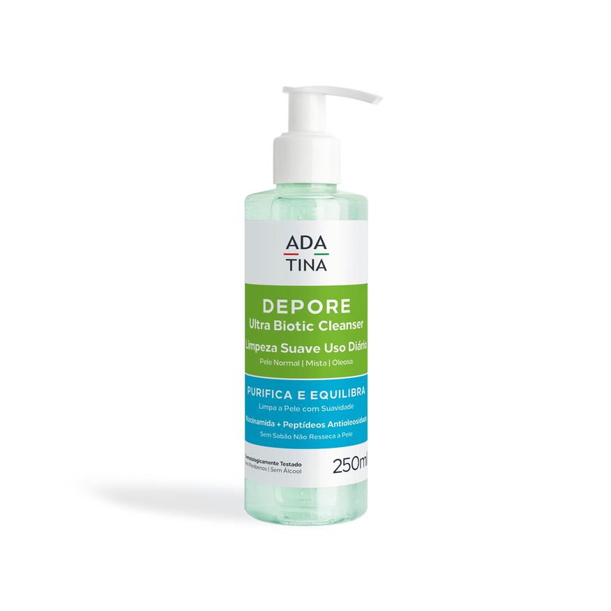 Ada Tina Italy Gel de Limpeza Facial Ada Tina Depore Ultra Biotic 250ml
