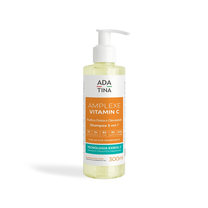 Ada Tina Italy Shampoo Amplexe Vitamin C Ada Tina Purificante 5 em 1 300ml