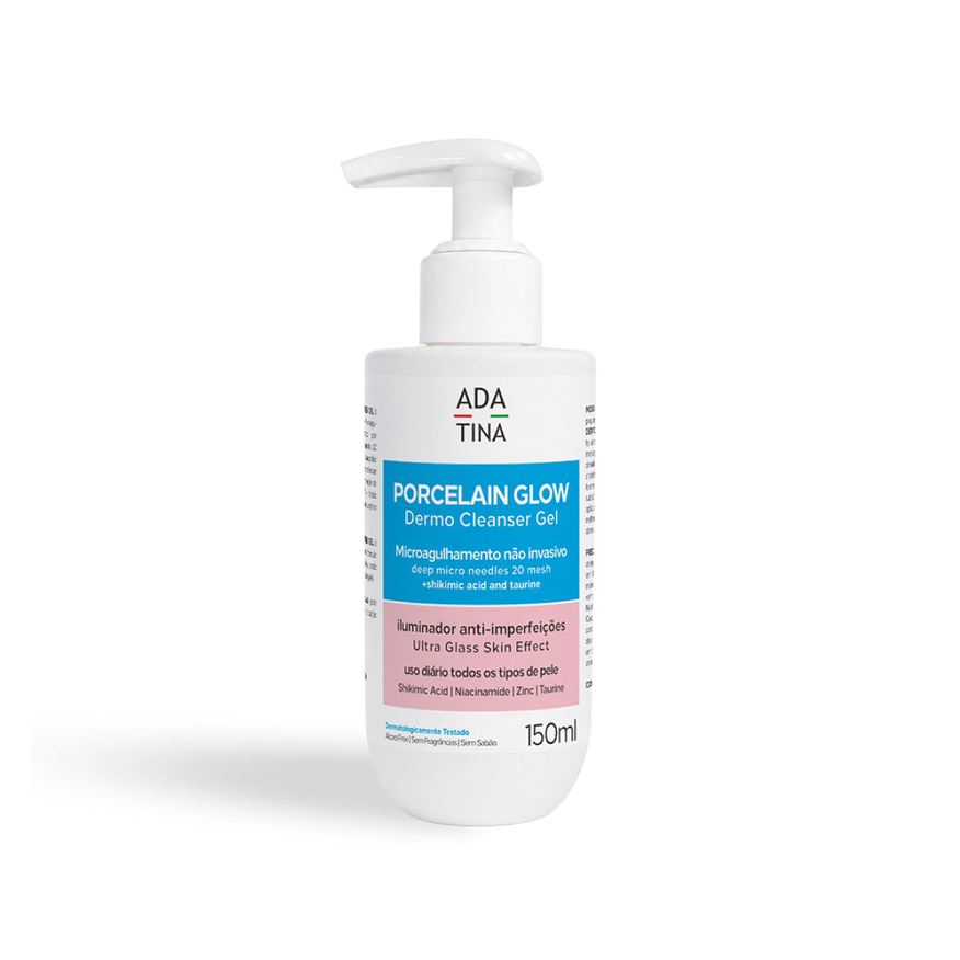 Ada Tina Italy Gel de Limpeza Facial Iluminador Ada Tina Porcelain Glow