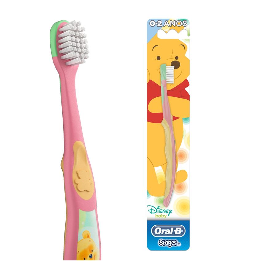 Oral B Escova Dental Infantil Oral-B Stages 1 Cerdas Extra Macias 4 a 24 meses 1 Unidade