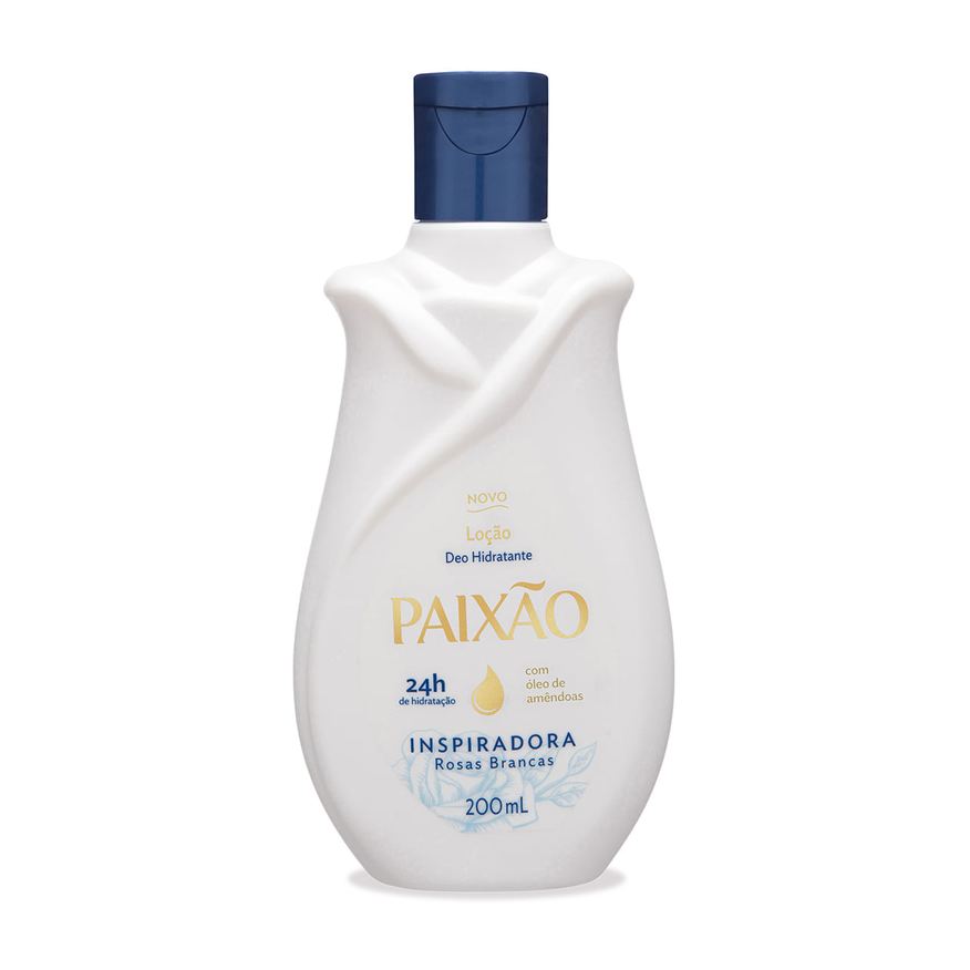 Paixao Loção Hidratante Paixão Inspiradora Rosas Brancas desodorante 200ml