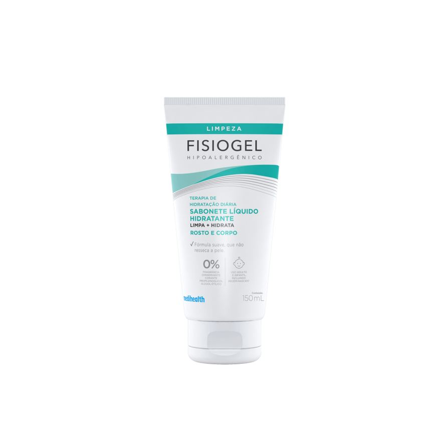 Fisiogel Sabonete Líquido Hidratante Facial Pele Seca e Sensível 150ml