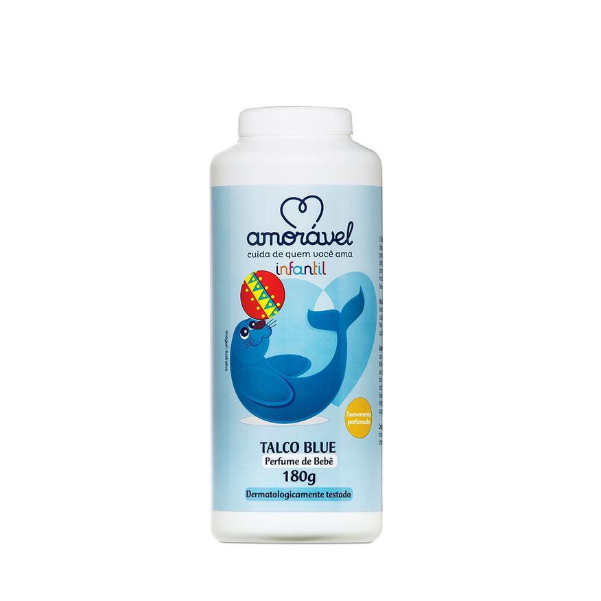 Amoravel Talco Amorável Blue Perfume Bebê 180g