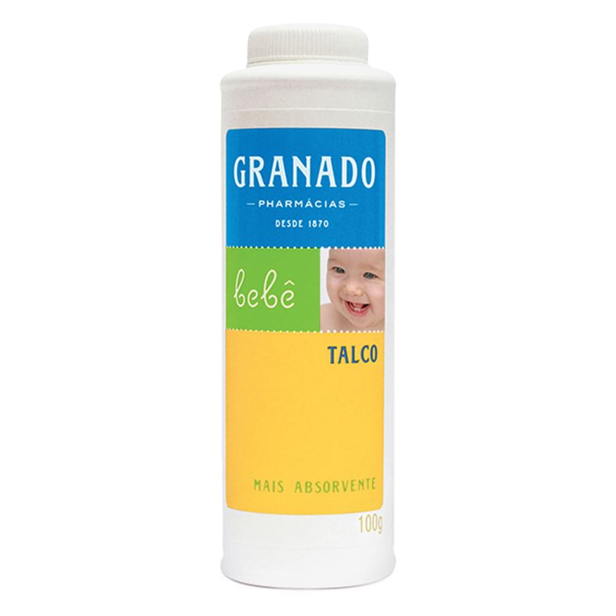 Granado Talco Infantil Bebê Amido de Milho e Óxido de Zinco 100g