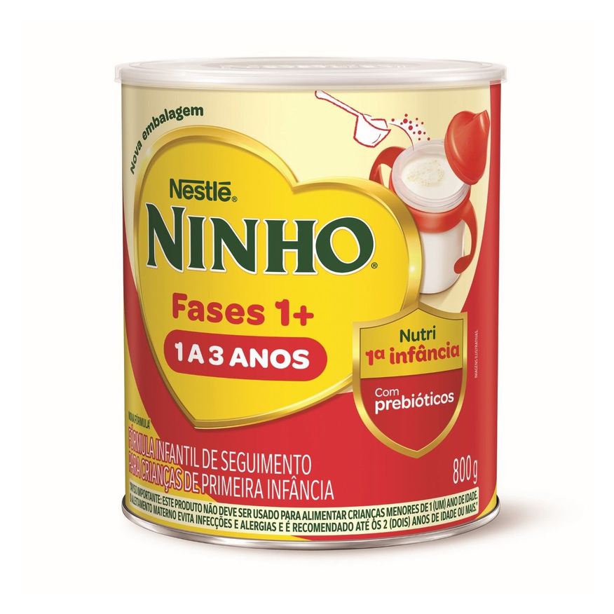 Ninho Fórmula Infantil Primeira Infância 1 a 3 Anos Nutri Fases 1+ 800g