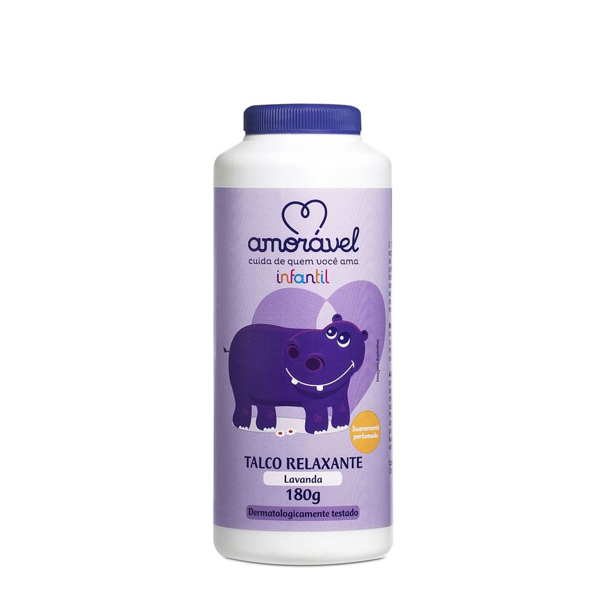 Amoravel Talco Amorável Lavanda Infantil 180g