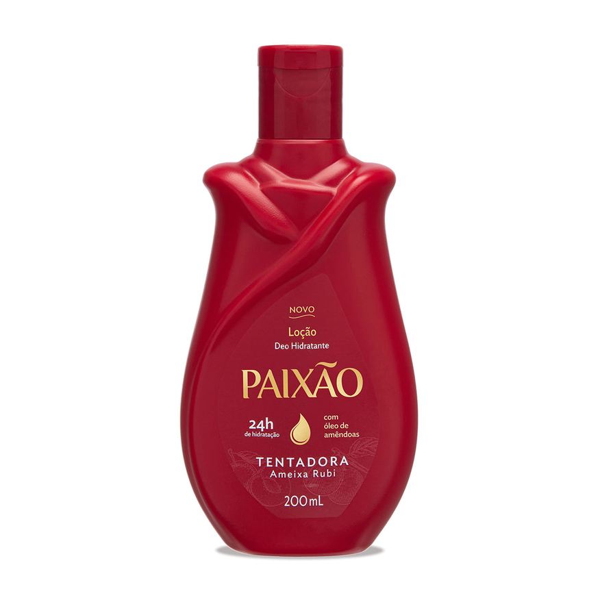 Paixao Hidratante Paixão Tentadora com Óleo de Amêndoas ação desodorante 200ml
