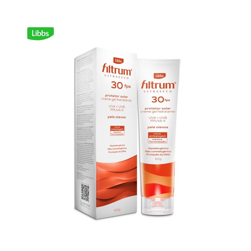 Filtrum Protetor Solar Ultra Seco FPS30 Creme Gel 60g