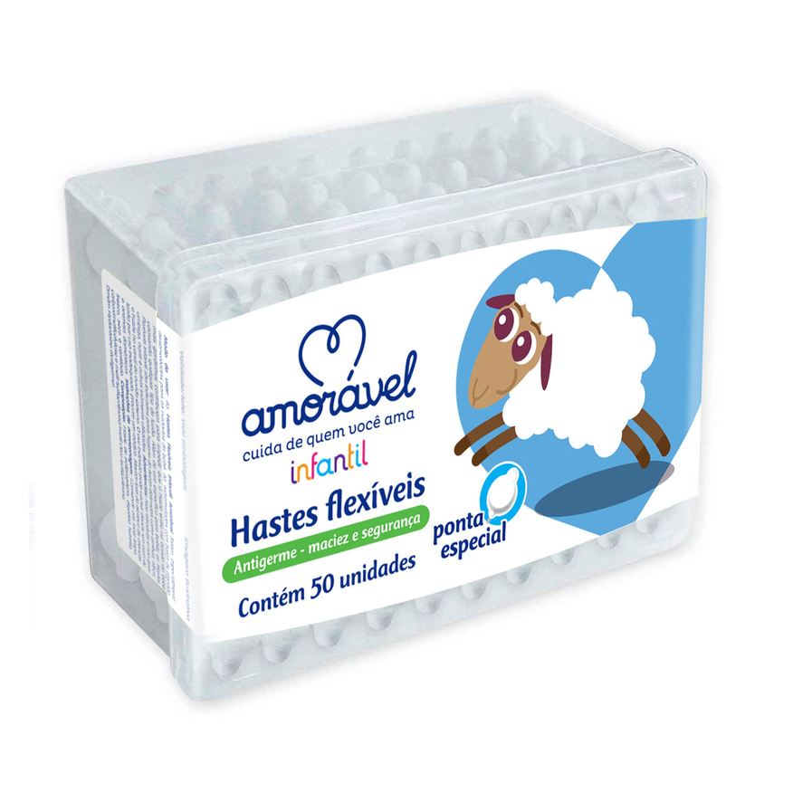 Amoravel Hastes Flexíveis Amorável 50 Unidades