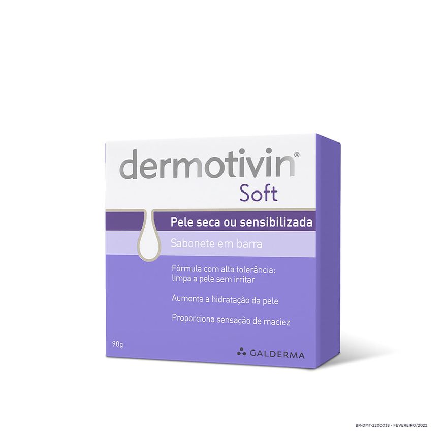 Dermotivin Sabonete em Barra Facial Soft Peles Secas e Sensibilizadas 90g