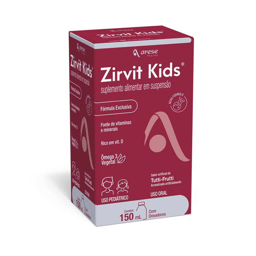 Zirvit Kids Sabor Tutti-Frutti Suspensão Oral 150ml