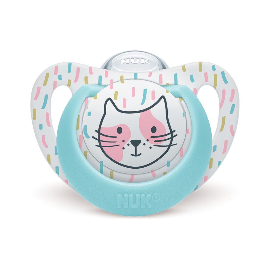 NUK Chupeta Genius Oral Fit +18 meses Soft Flex Silicone Rosa Tamanho 3 1 Unidade