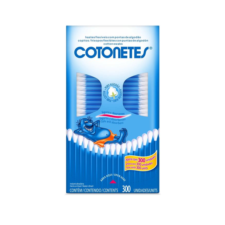 Johnson & Johnson Hastes Flexíveis Cotonetes 300 Unidades